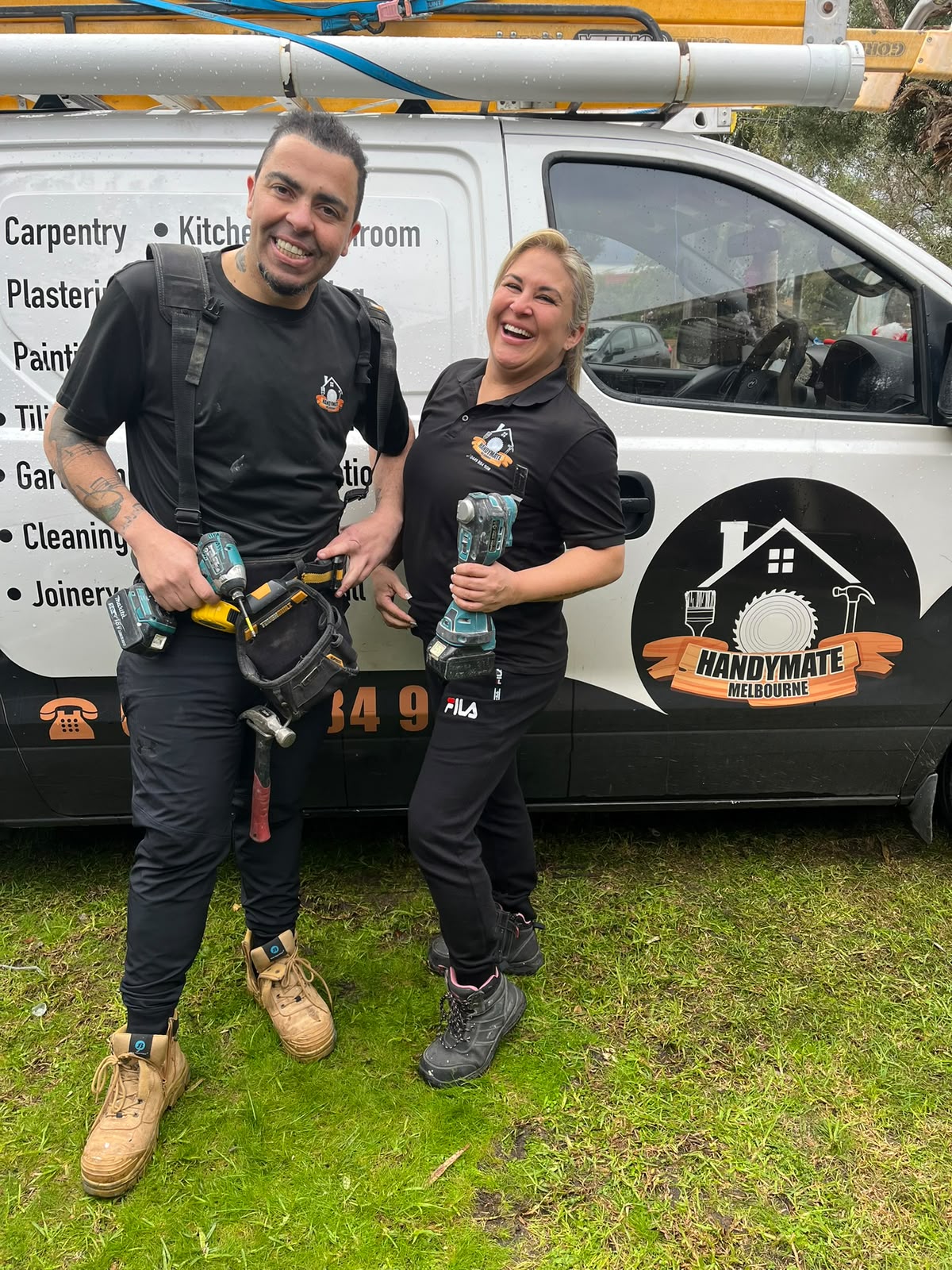 Handymate Melbourne owners Fagner and Melissa