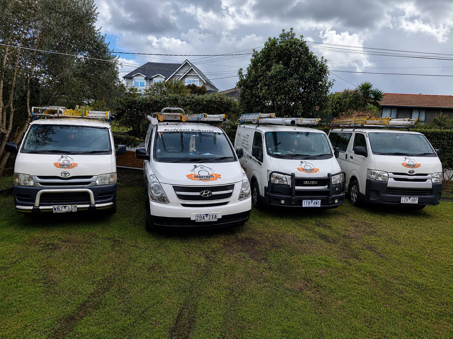Handymate Melbourne fleet of vans