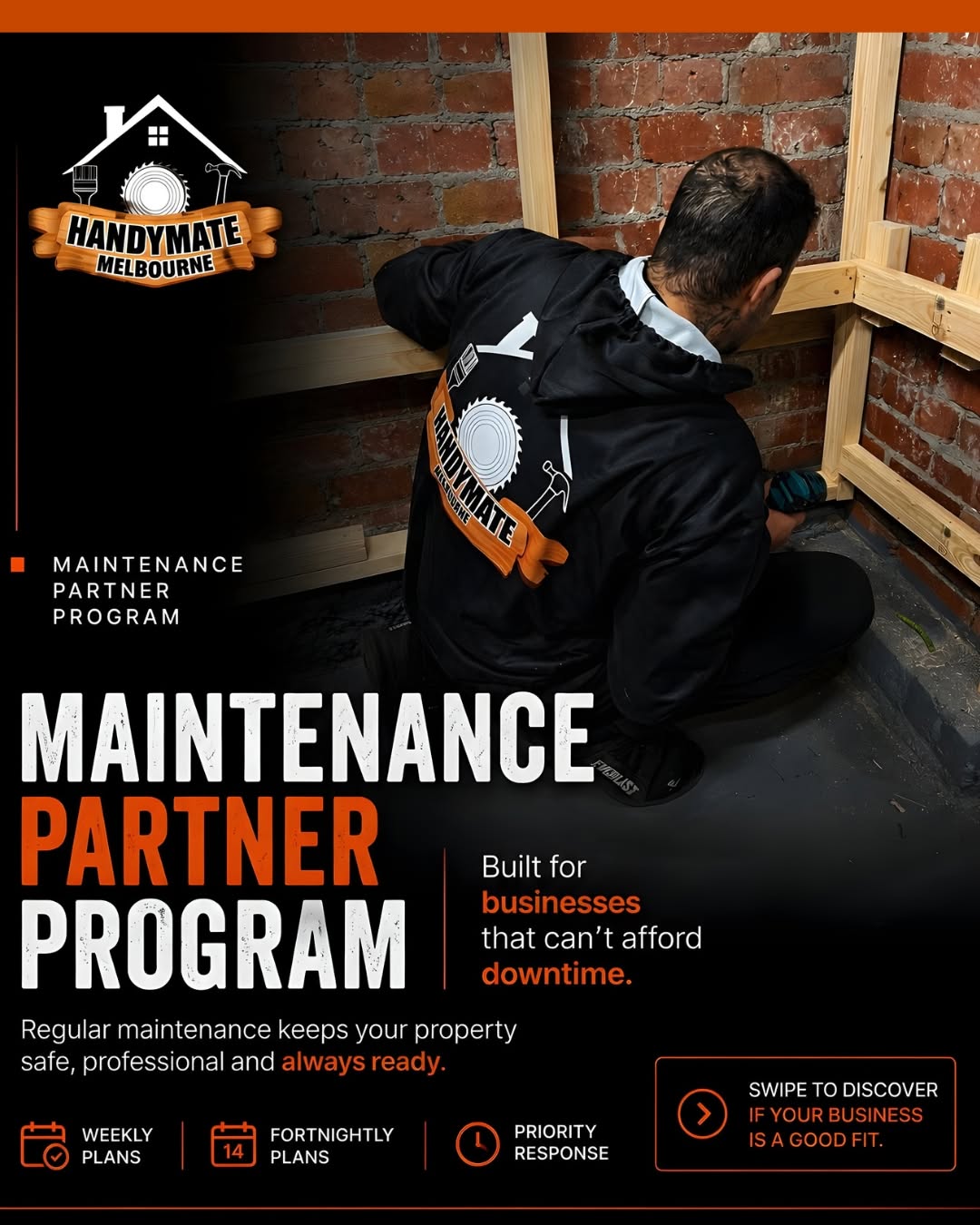 Handymate Melbourne tradesperson at work